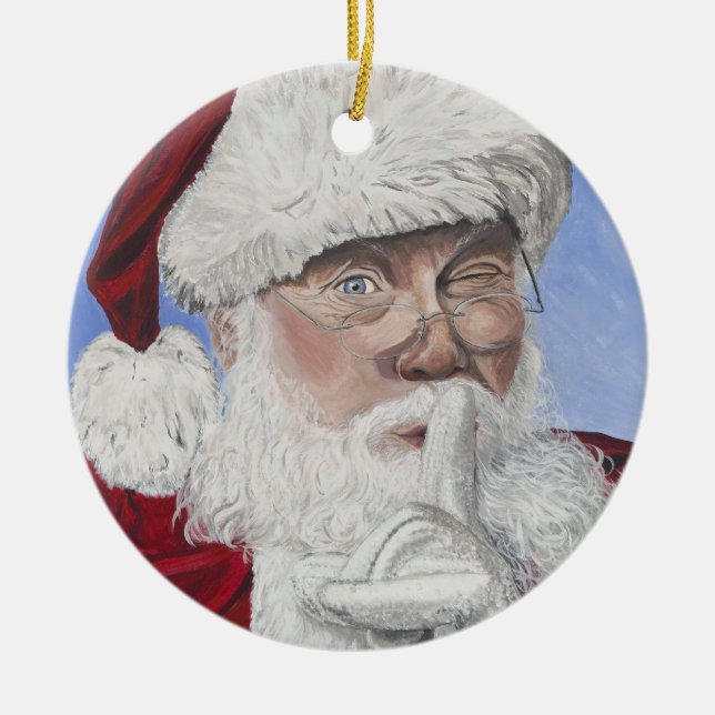 Adorno De Cerámica Árbol secreto de Santa (Frente)