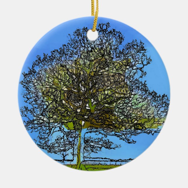 ADORNO DE CERÁMICA ÁRBOL ÚNICO (Frente)