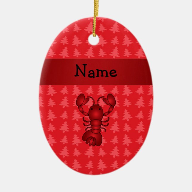Adorno De Cerámica Árboles de navidad conocidos personalizados del (Frente)