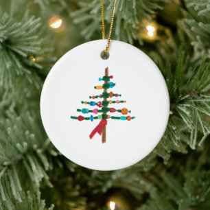 Adorno De Cerámica Árboles de Navidad Hechos a Mano – Navidades Alegr