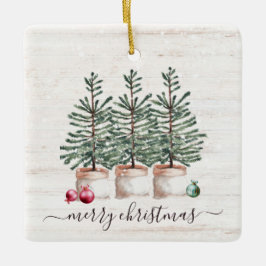 Adorno De Cerámica Árboles de Navidad ruidosos Feliz Navidad