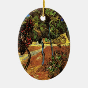 Adorno De Cerámica Árboles de Van Gogh en el Jardín, Hospital de Sain
