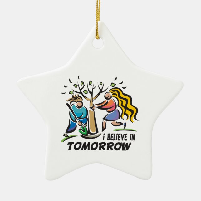 Adorno De Cerámica Árboles para mañana (Frente)