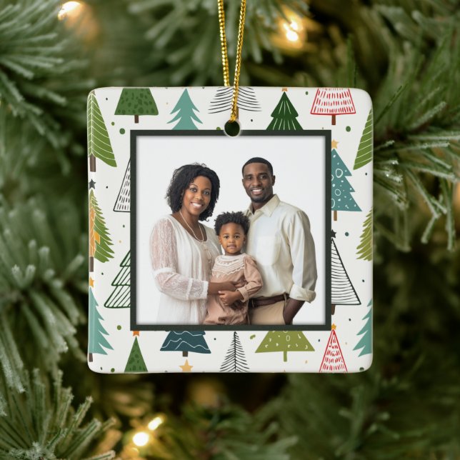 Adorno De Cerámica Árboles retro (Árbol)