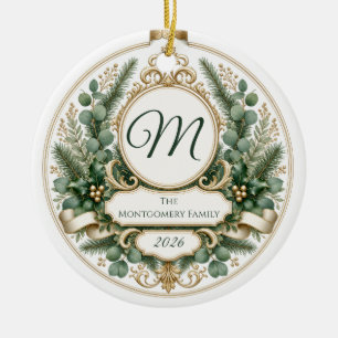 Adorno De Cerámica Arbustos Florales Personalizados para la Familia