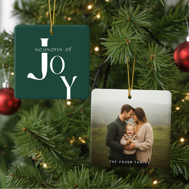 Adorno De Cerámica Arch Geometric Green Photo Christmas (Subido por el creador)