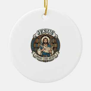 Adorno De Cerámica Archivo de Tarjeta de Biblioteca Jesús Archivo de