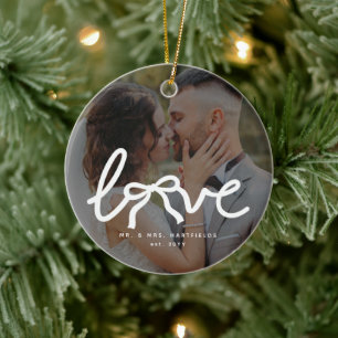 Adorno De Cerámica Arco de Amor Sr. y Sra. Parejas Personalizadas Bod