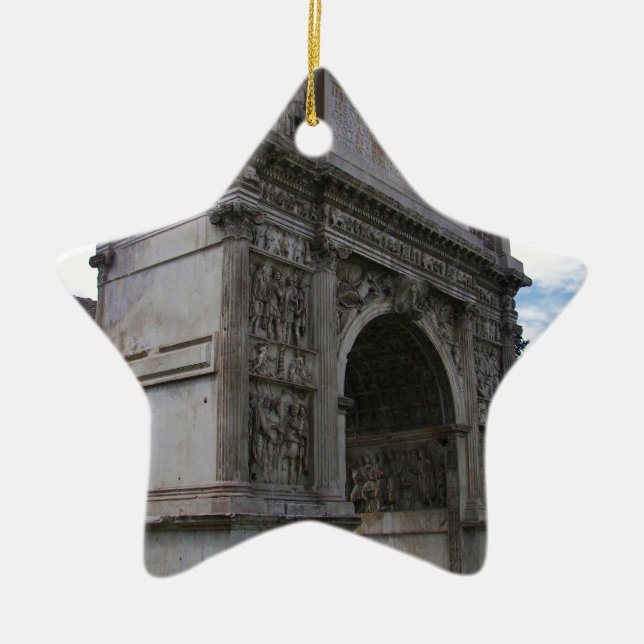 Adorno De Cerámica Arco de Trajan. (Frente)