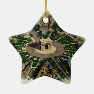 Adorno De Cerámica Arco de Triomphe París