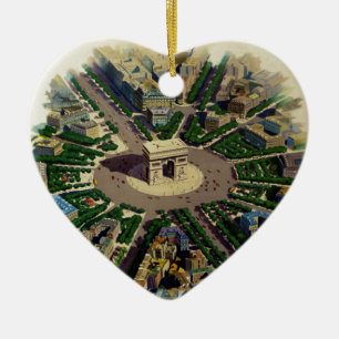 Adorno De Cerámica Arco de Triomphe París