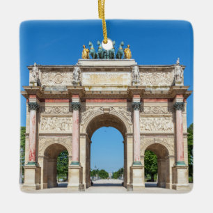 Adorno De Cerámica Arco de triunfo de Carrousel en París, Francia