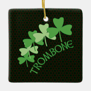 Adorno De Cerámica Arco de Trombone Shamrock