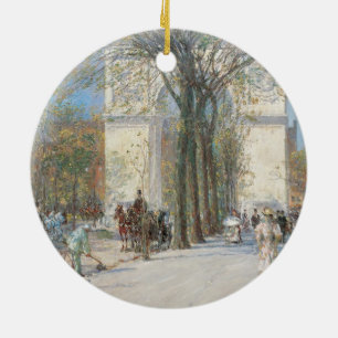 Adorno De Cerámica Arco de Washington, primavera por Frederick Childe