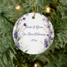 Arco Floral de Navidad Lila Lavanda