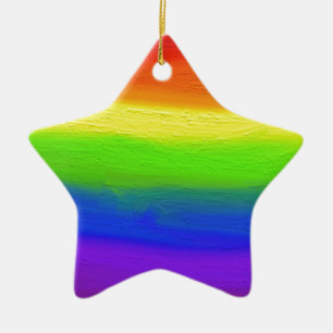 Adorno De Cerámica Arco iris del AMOR 2016 = del AMOR