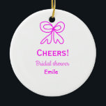 Adorno De Cerámica Arco púrpura rosa para despedida de soltera agrega<br><div class="desc">diseño</div>