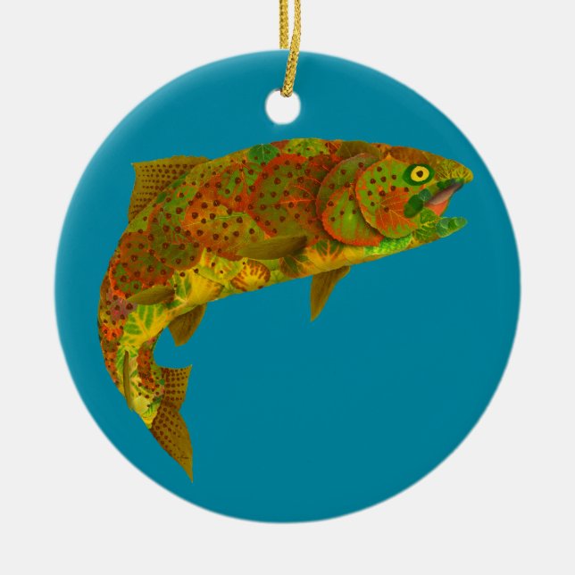 Adorno De Cerámica Arcoiris de hoja de lápiz 6 (Frente)