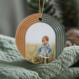 Adorno De Cerámica Arcos de oro geométricos modernos 3 foto