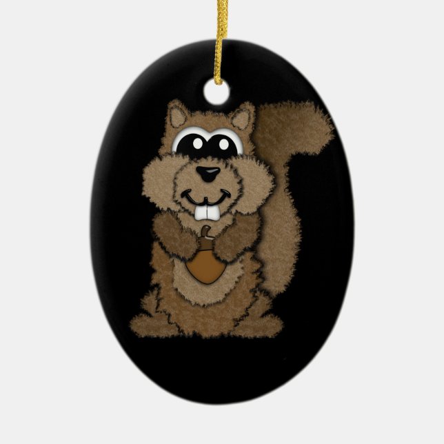 Adorno De Cerámica Ardilla (Frente)