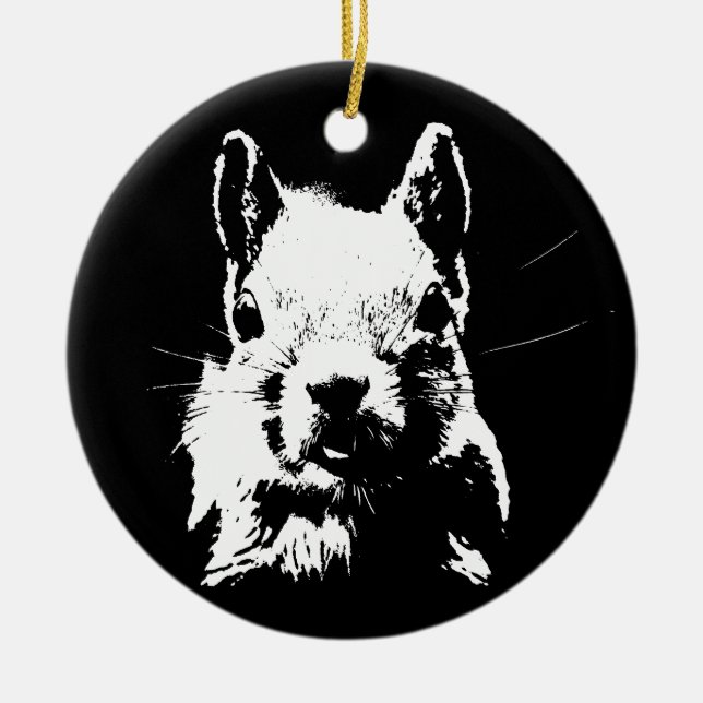 Adorno De Cerámica Ardilla (Frente)