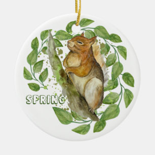 Adorno De Cerámica Ardilla cutánea