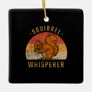 Adorno De Cerámica Ardilla - Whisperer de ardilla