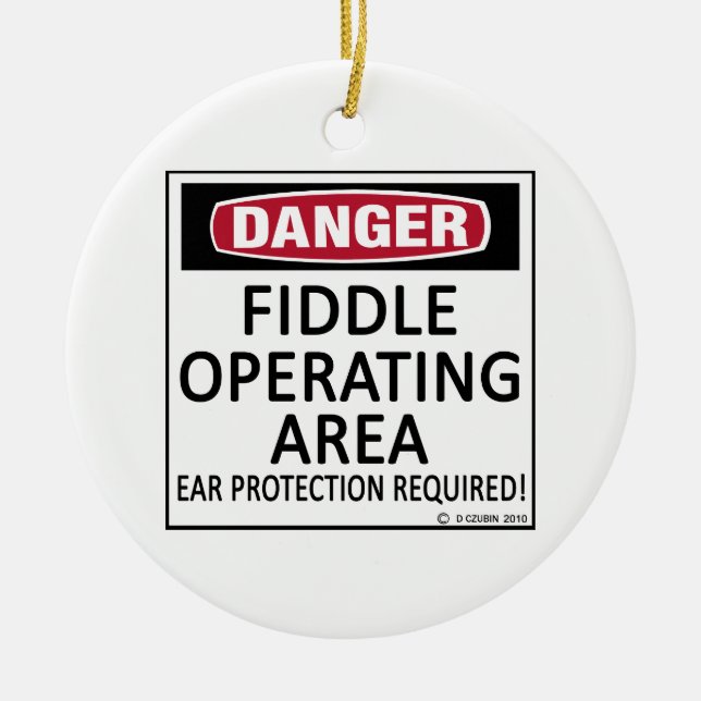 Adorno De Cerámica Área de funcionamiento de Fiddle (Frente)