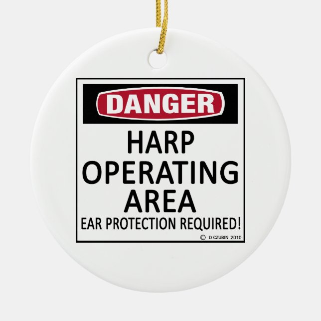 Adorno De Cerámica Área de operación Harp (Frente)