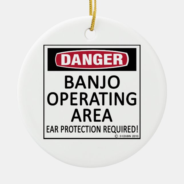 Adorno De Cerámica Área de operaciones de Banjo (Frente)