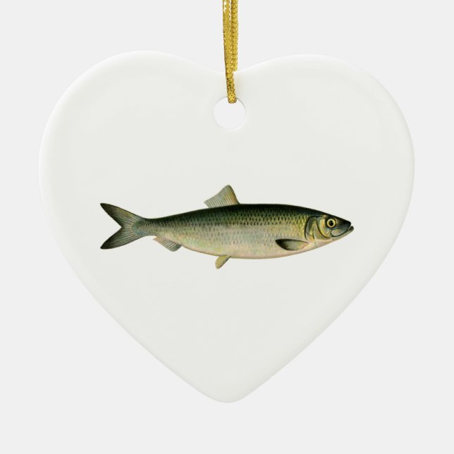 Adorno De Cerámica Arenques atlánticos del mar (Frente)