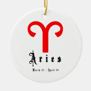 Adorno De Cerámica Aries, 21 de marzo - 19 de abril
