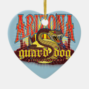 Adorno De Cerámica Arizona Serpiente en Guardia