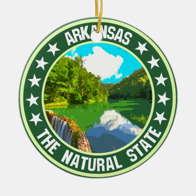 Adorno De Cerámica Arkansas (Frente)