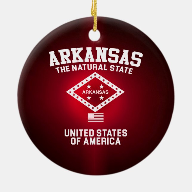 Adorno De Cerámica Arkansas el estado natural (Atrás)