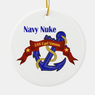 Adorno De Cerámica Arma nuclear USS Carl Vinson de la marina de