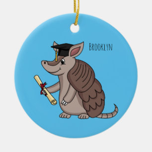 Adorno De Cerámica Armadillo cúbico con personalizado de tapón de gra