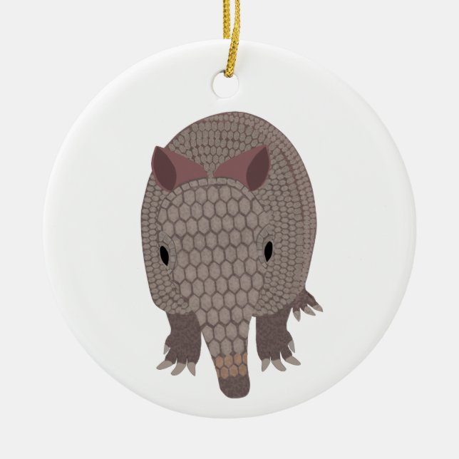 Adorno De Cerámica Armadillo Ornament (Frente)