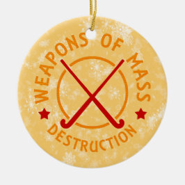 Adorno De Cerámica Armas de destrucción de hockey sobre terreno