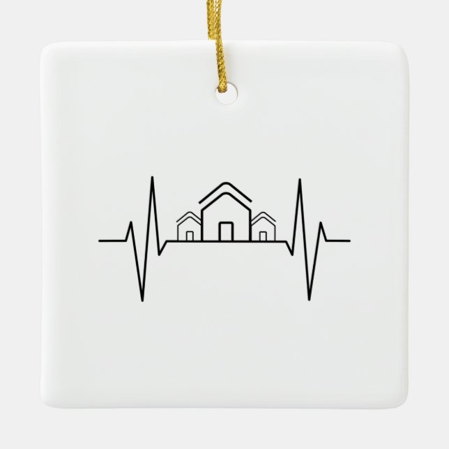 Adorno De Cerámica Arquitecto - Arquitecto Casas de latido (Anverso)