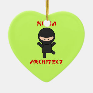 Adorno De Cerámica Arquitecto de Ninja