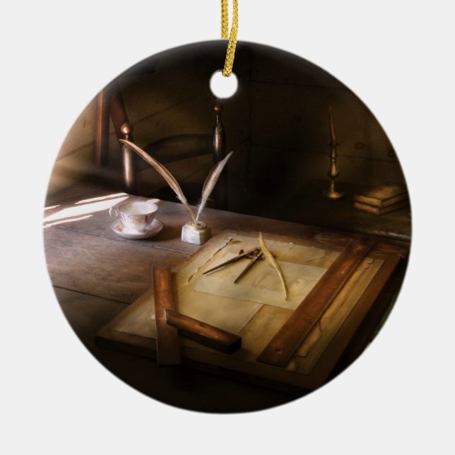 Adorno De Cerámica Arquitecto - la tabla de elaboración (Frente)