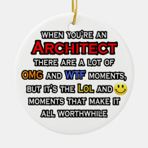 Adorno De Cerámica Arquitecto... OMG WTF LOL