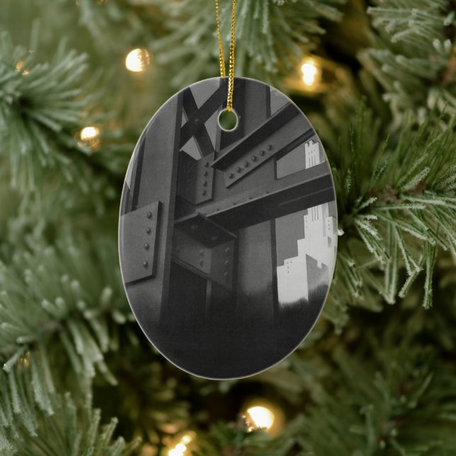 Adorno De Cerámica Arquitectura de rascacielos de construcción de ace (Árbol)