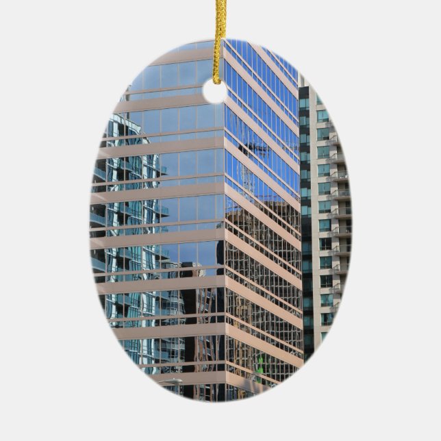 Adorno De Cerámica Arquitectura moderna de la ciudad (Frente)