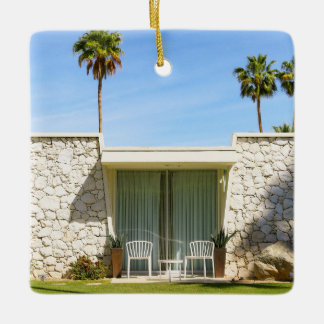 Adorno De Cerámica Arquitectura Palm Springs Mid Century