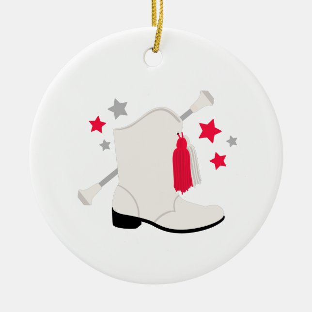 Adorno De Cerámica Arranque de la Majorette (Frente)