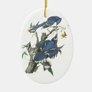 Adorno De Cerámica Arrendajo azul, Juan Audubon