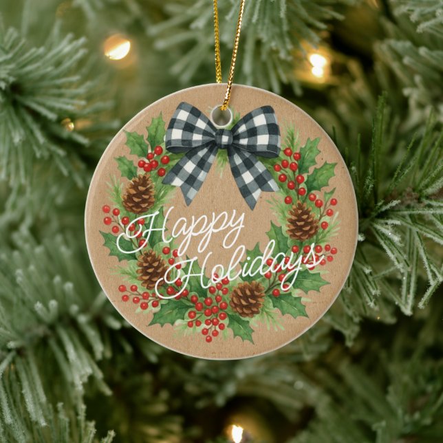 Adorno De Cerámica Arroz negra blanca de hueso rústico (Árbol)