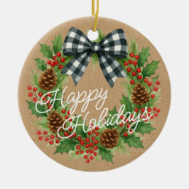 Adorno De Cerámica Arroz negra blanca de hueso rústico